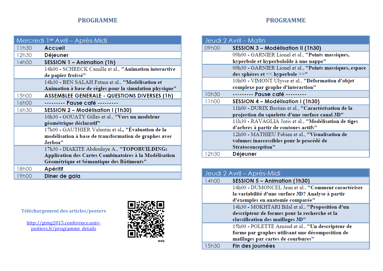 Cliquez pour retourner au programme détaillé